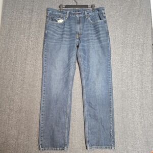 Levis 559 Jeans Mens 36x34 (Meas 36x33) Blue Straight Leg Relaxed Fit Light Wash